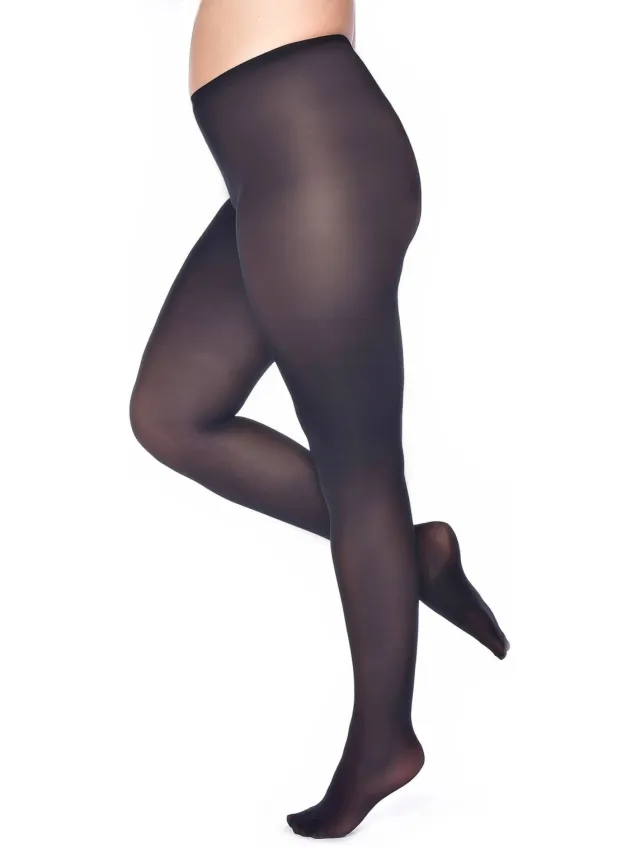 Pamela Mann Plus Size panty 90 denier zwart