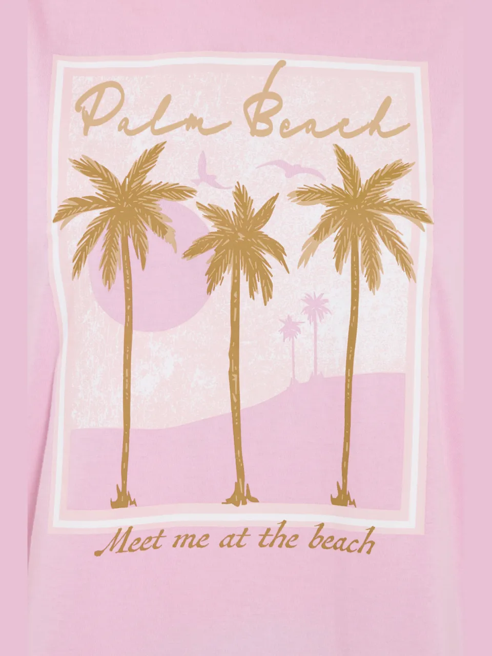 Yours Roze Pyjamatop Met 'Palm Beach' Slogan-60, foto 5