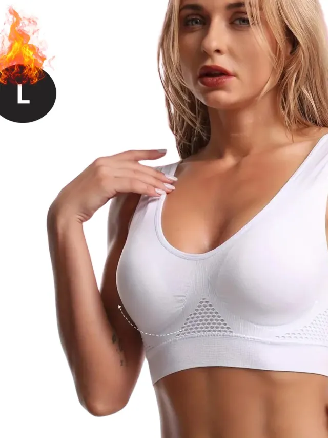 Nivard BH Zonder Beugel - Zonder Bandjes - Push-up Bh's - Comfort Beha - Gemengd - Wit