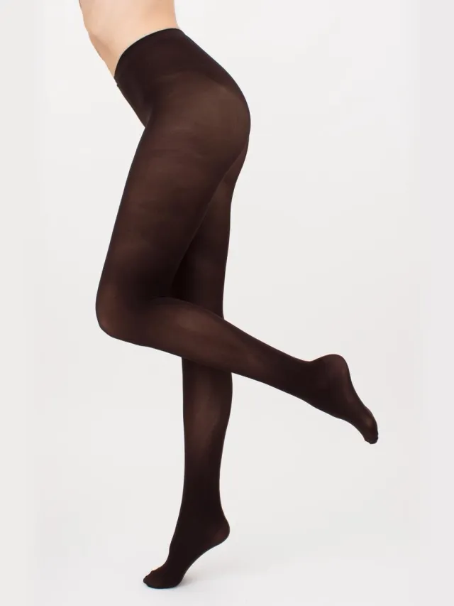 Giulia Blues klassieke warme 70den Matte Opaque Panty - Koffie Bruin