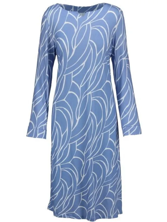 Ringella Katoenen dames nachthemd sterrenblauw Ringella - Blauw - Maat - 42