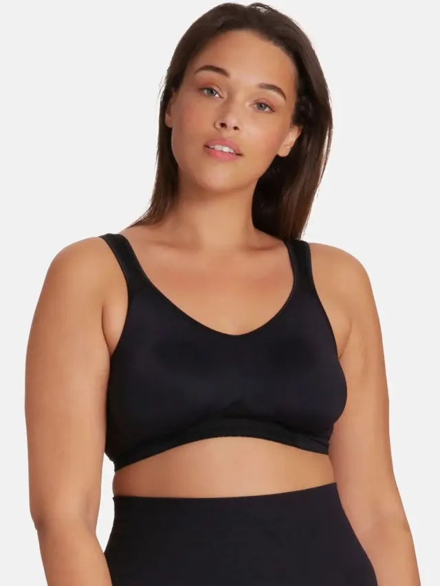 Dorina Racerback Sport BH - Flex - Stevige sport bh - Verstelbare bandjes - 100C - Zwart