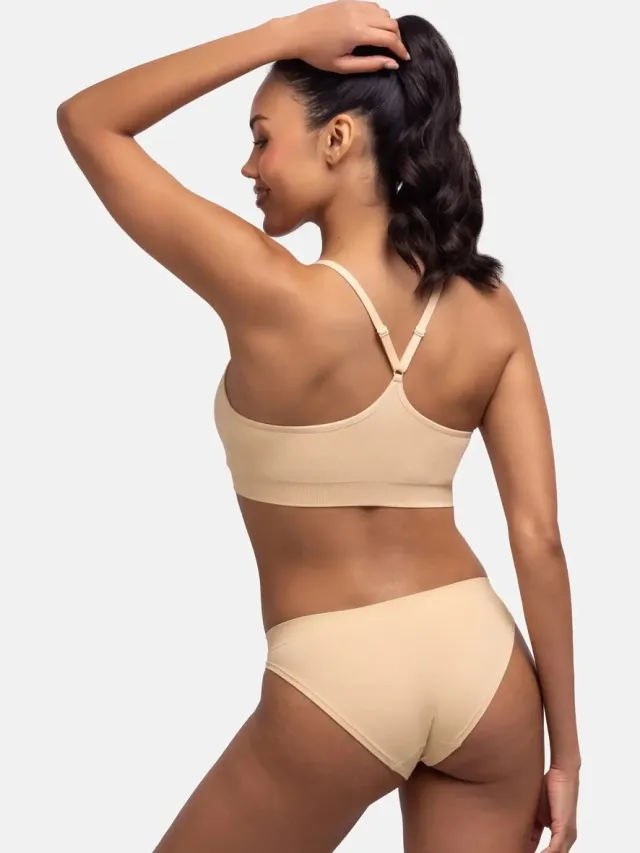 Dorina Bralette met vulling - Revive - Bh topje met spaghetti bandjes zonder beugel - L - Zwart