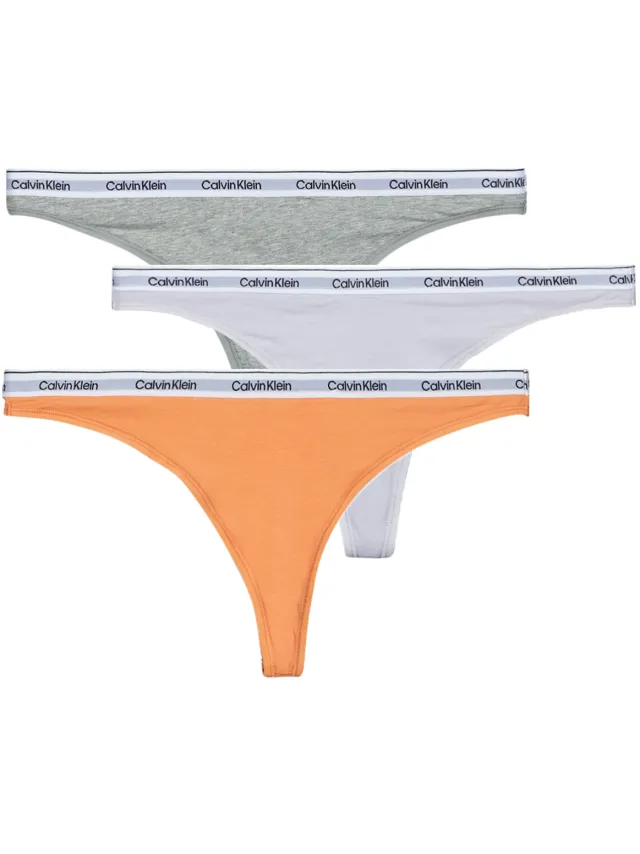 Calvin Klein Strings Calvin Klein Jeans THONG 3PK X3 Multicolour