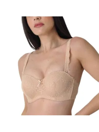 Sassa Dirndl Lace Balconette Bra Beige,Wit