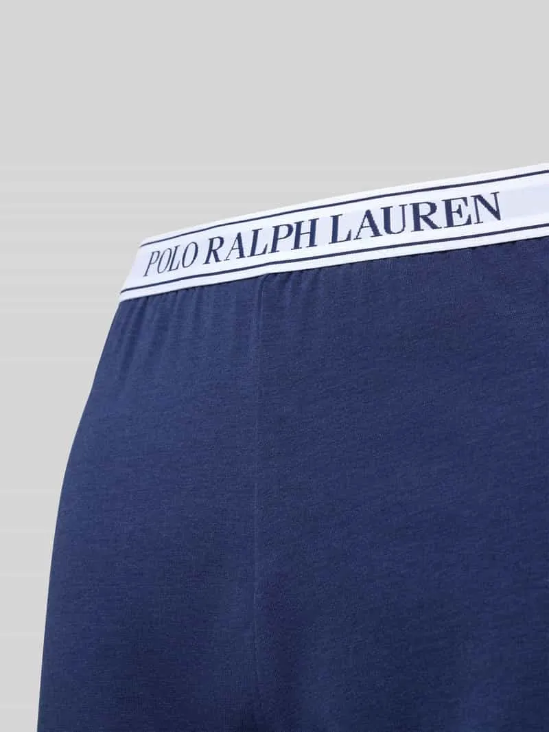 Polo Ralph Lauren Straight leg pyjamabroek met elastische band met label donkerblauw, foto 2