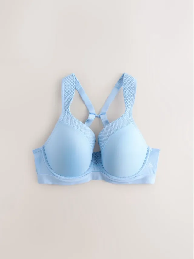 Next Dames - Active high-impact Dry Tech B-G sportbeha met beugel en volledige cups - Blauw Blue