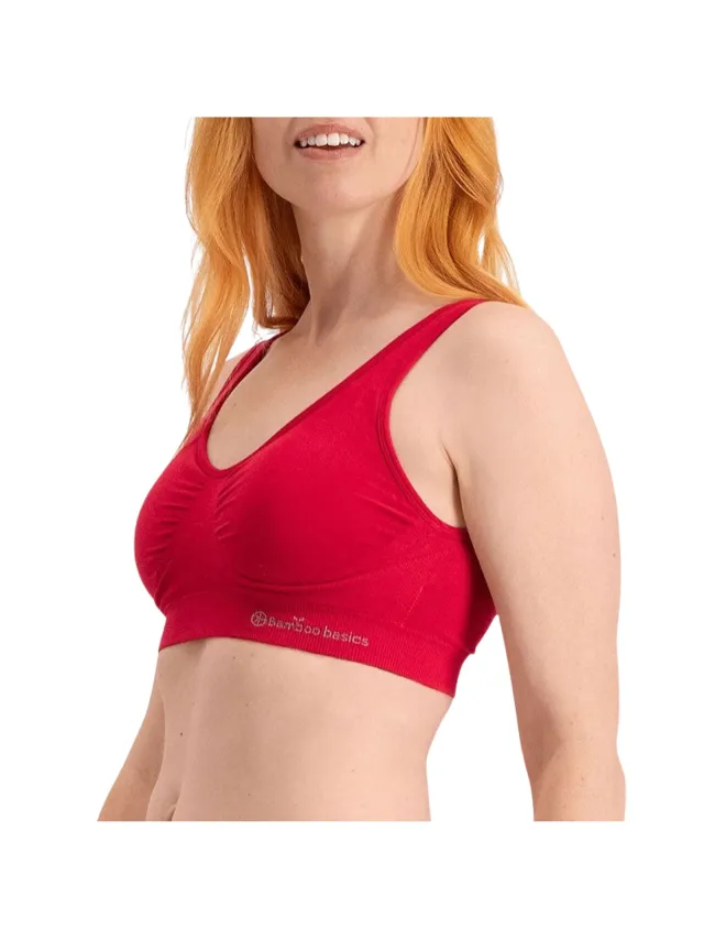 Bamboo Basics Seamless Bra Dames rood