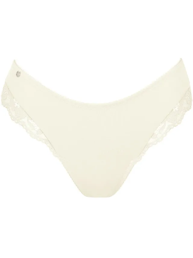 Lisca Tanga's Lisca Braziliaanse laag uitgesneden Retromania Cheek Wit
