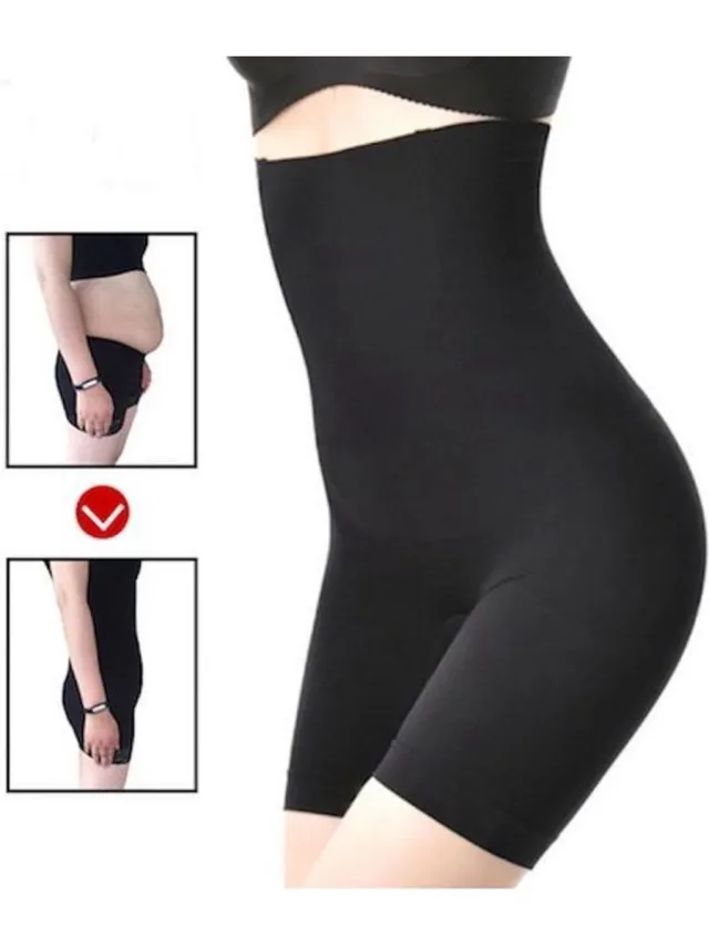 LOUZIR Shapewear voor billen buik en dijen - corrigerend ondergoed high waist - LOUZIR Zwart