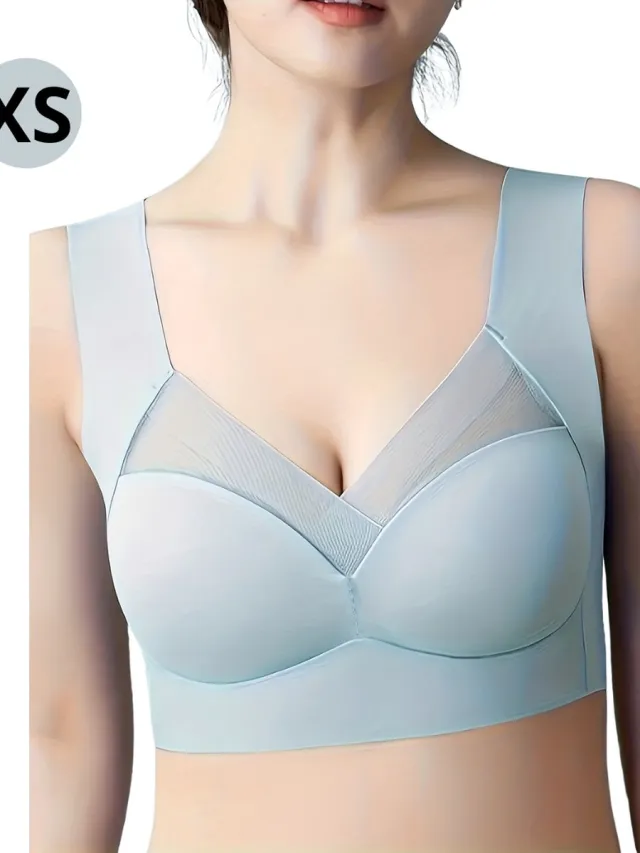 Livano BH Zonder Beugel - Zonder Bandjes - Push-up Bh's - Comfort Bh - Lichtblauw