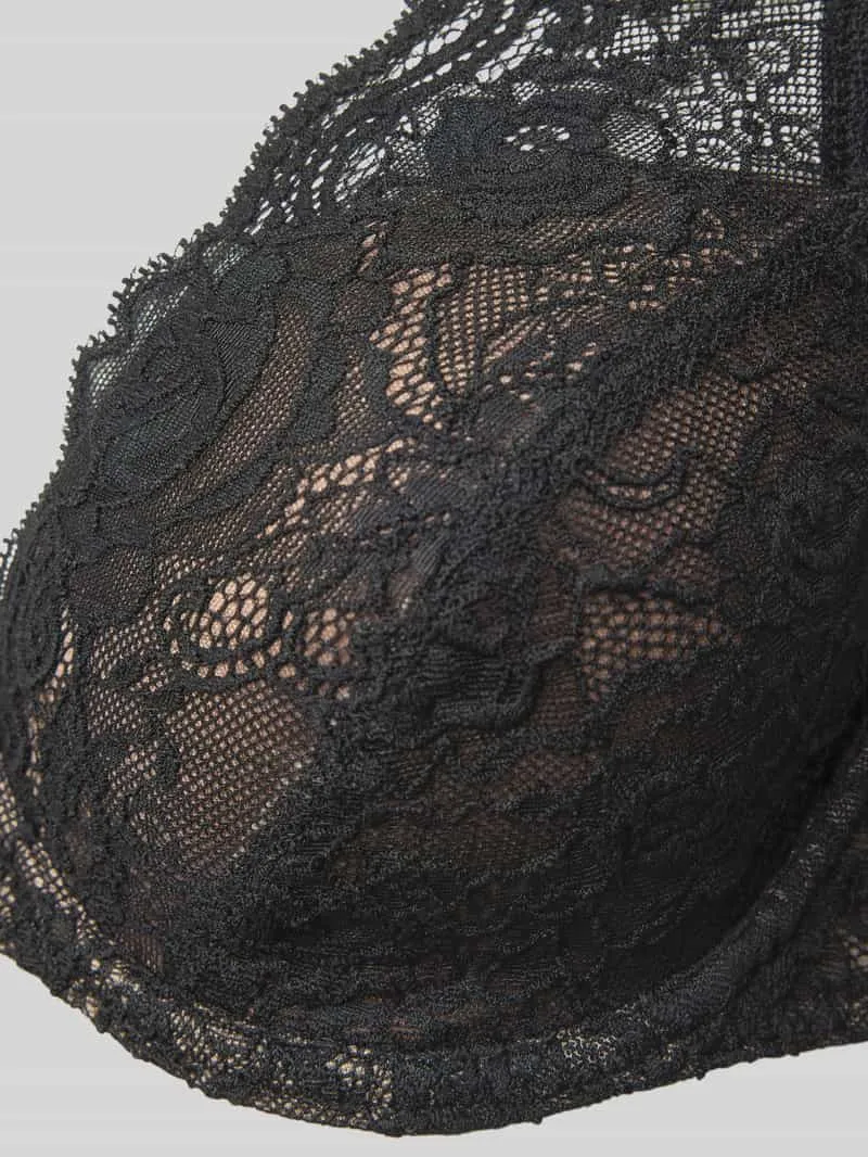 Marie Jo Beha van kant, model 'Cyrile' metallic zwart, foto 3