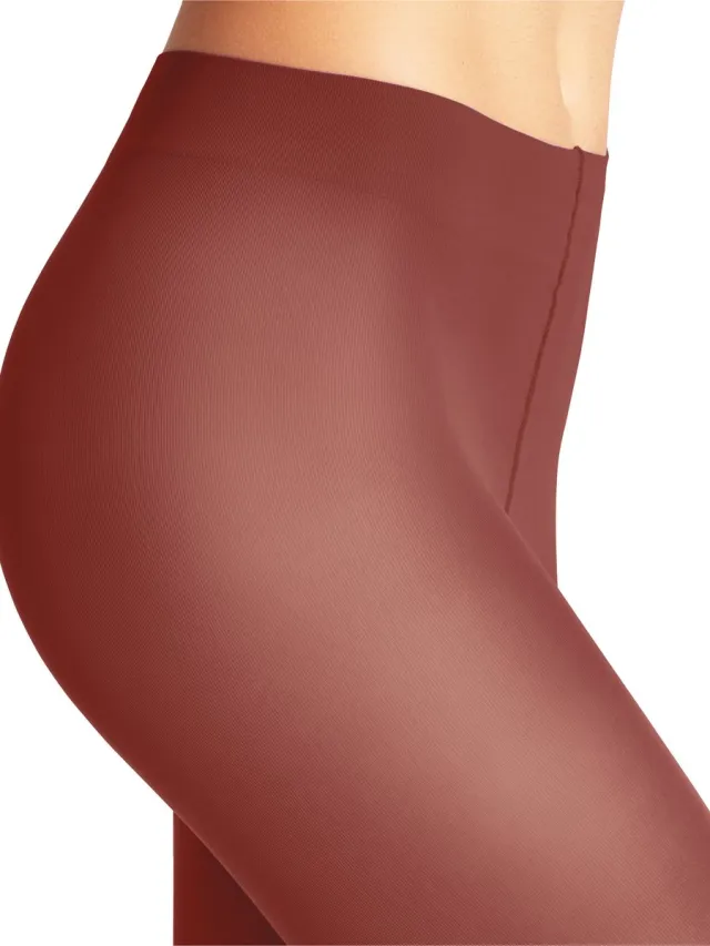 Falke Pure Matt eenkleurig materiaal ondoorzichtig 50 DEN panty dames rood rood 8408