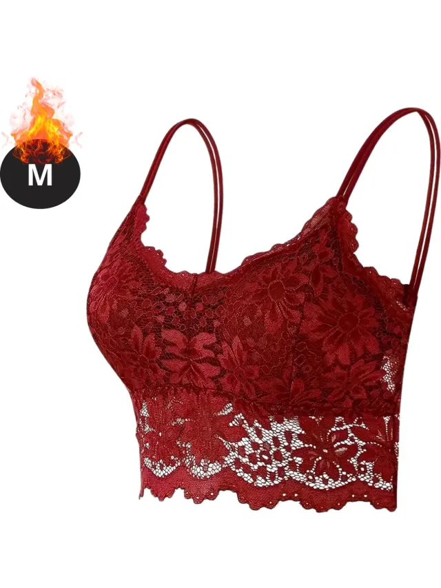 Livano BH Zonder Beugel - Zonder Bandjes - Push-up Bh's - Comfort Beha - Comfortabel - Sterk - Rood