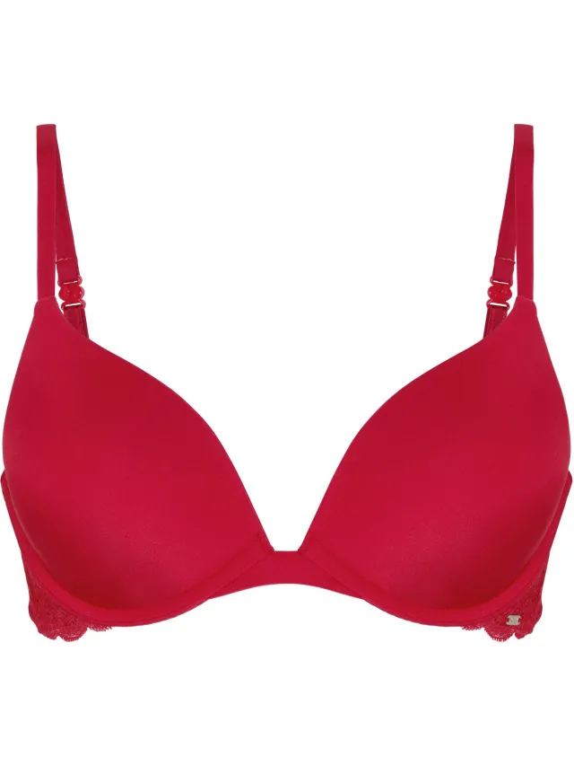 Hunkemöller Angie Padded Underwired Push-Up Bra Rood