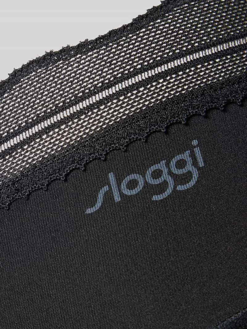 Sloggi Slim Fit hipster met logodetail model 'Go Blush' zwart, foto 3