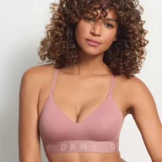 Dkny Cozy Boyfriend Wirefree push-up bh roze Rood,Roze