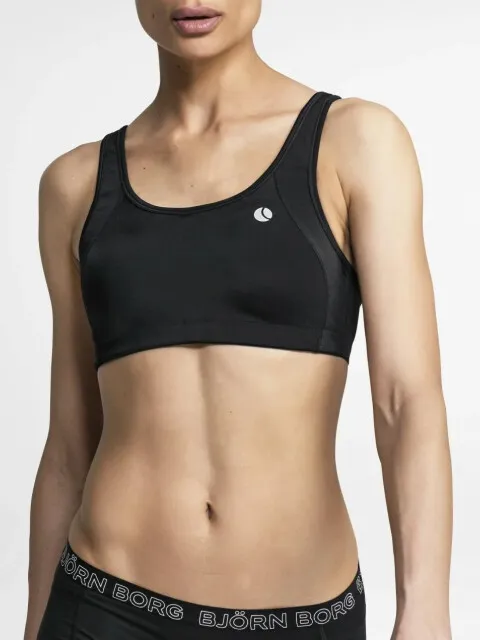 Björn Borg Björn borg solid high support sports bra Zwart