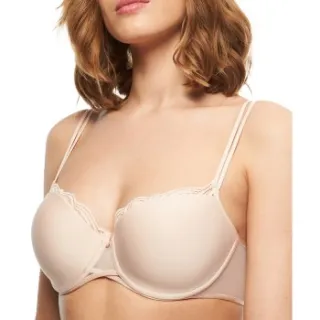 Chantelle Pyramide Revealing T-shirt bh beige Beige,Zwart,Wit