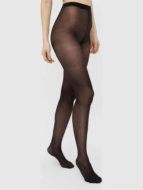 Pieces Dames panty pcnew nikoline 20 den tights 2-pack Zwart