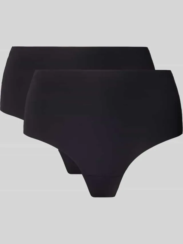 MAGIC Bodyfashion High waist string met elastische band, model 'Dream' zwart, foto 2