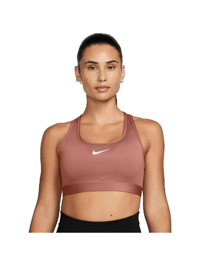 Nike Sport BH Nike Brassière Swoosh Medium Support Roze