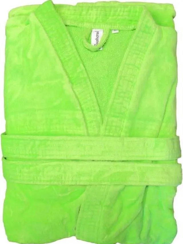 Seahorse Badjas Uni - L - Lime lime groen