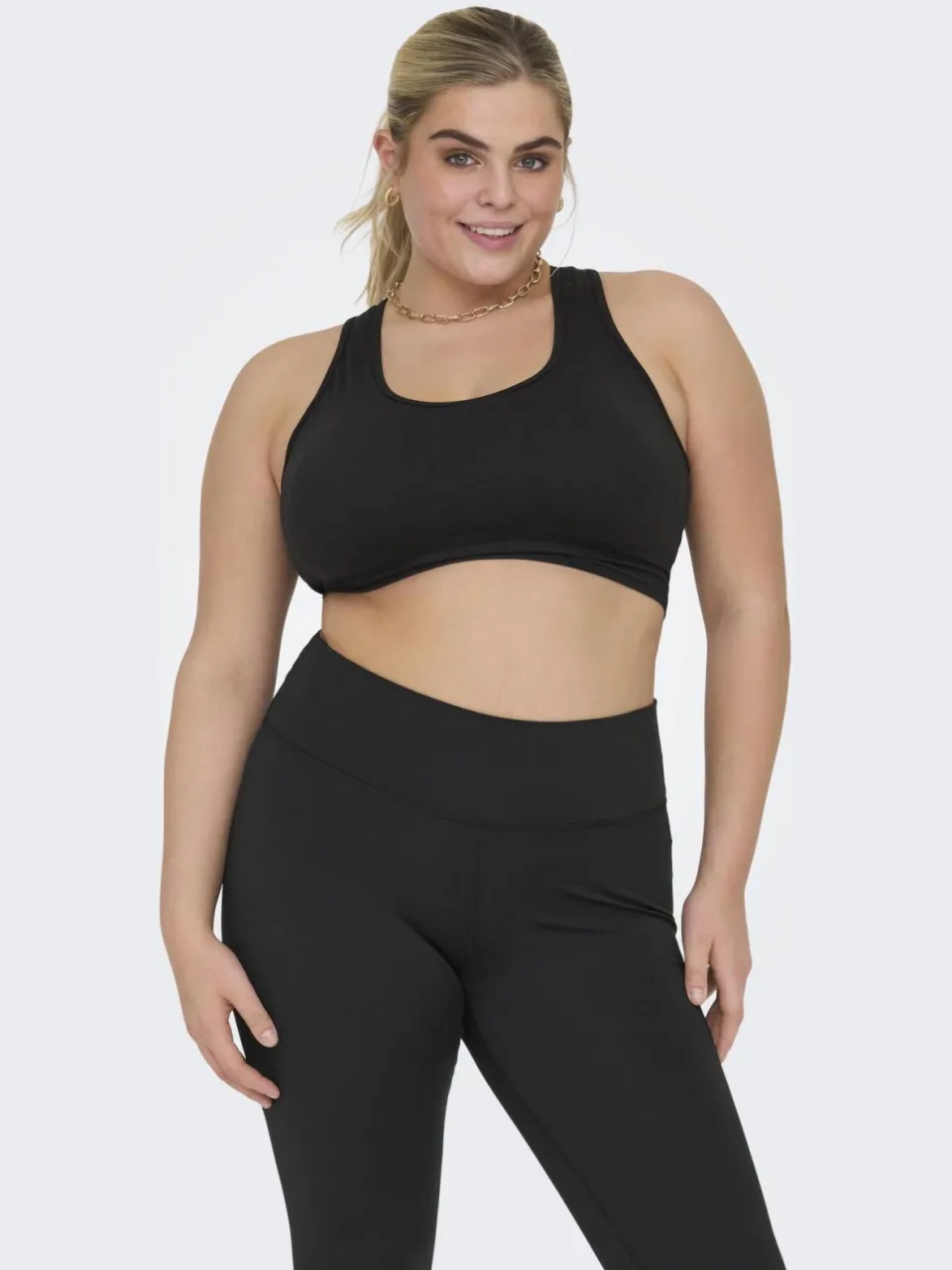 Only Play CURVY Plus-bh medium support ONPDAISY - zwart Black