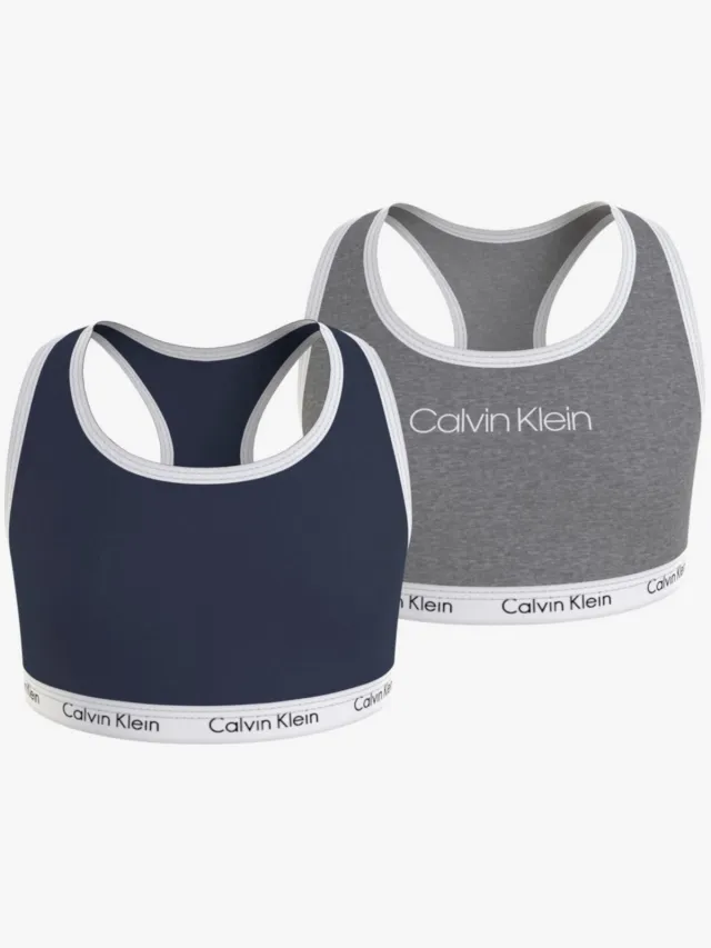 Calvin Klein 2 Pack Bralette blauw grijs