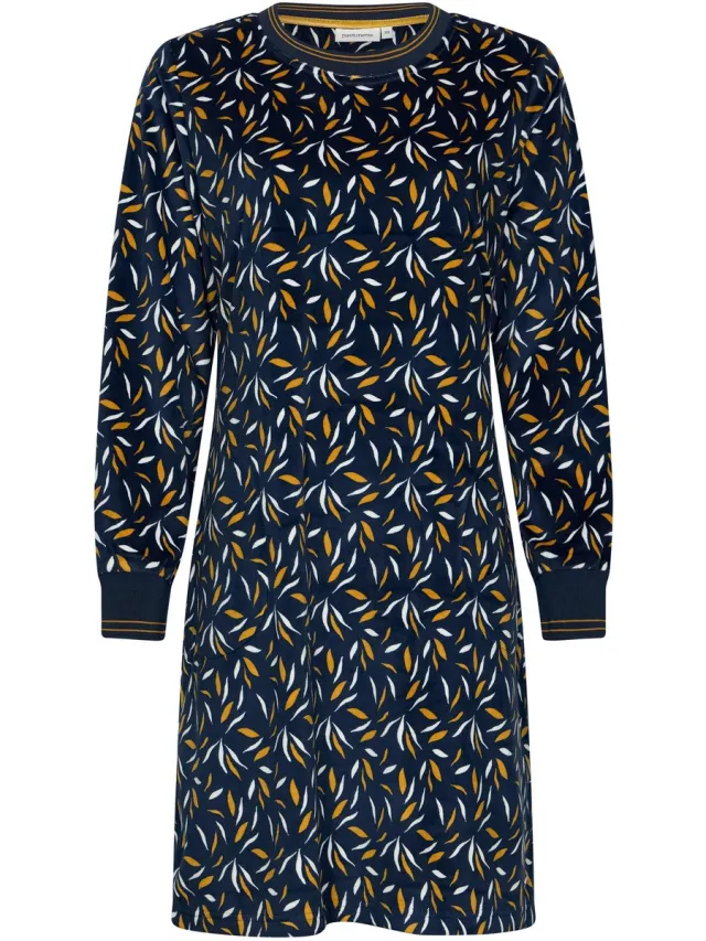 Pastunette Moonlite - Nachthemd - Velours Fleece - Blauw