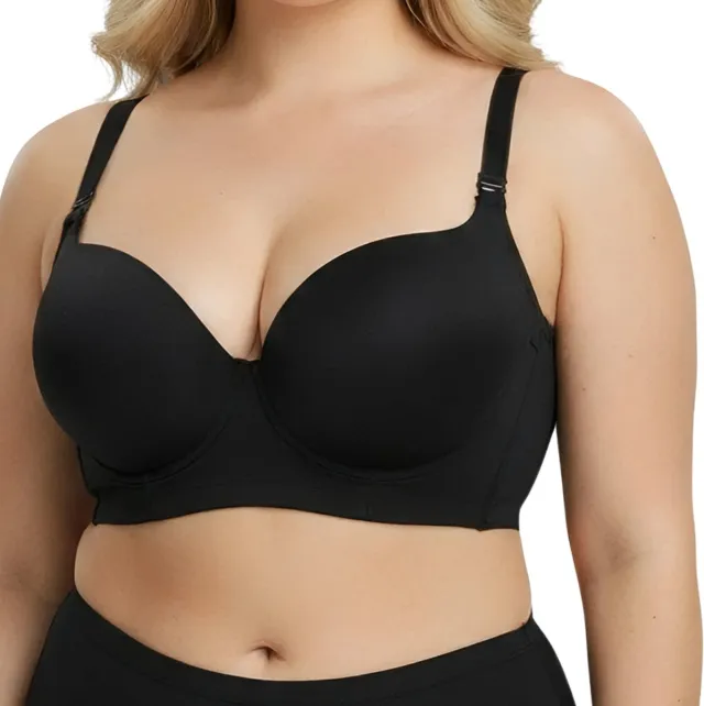 Shapetape Corrigerende Push up BH dames met Beugel - 44c - Zwart - Comfortabele BH - Voorgevormde BH - Onzichtbare BH - verminderd rug- zij vet - Ondersteunende BH - Beha dames