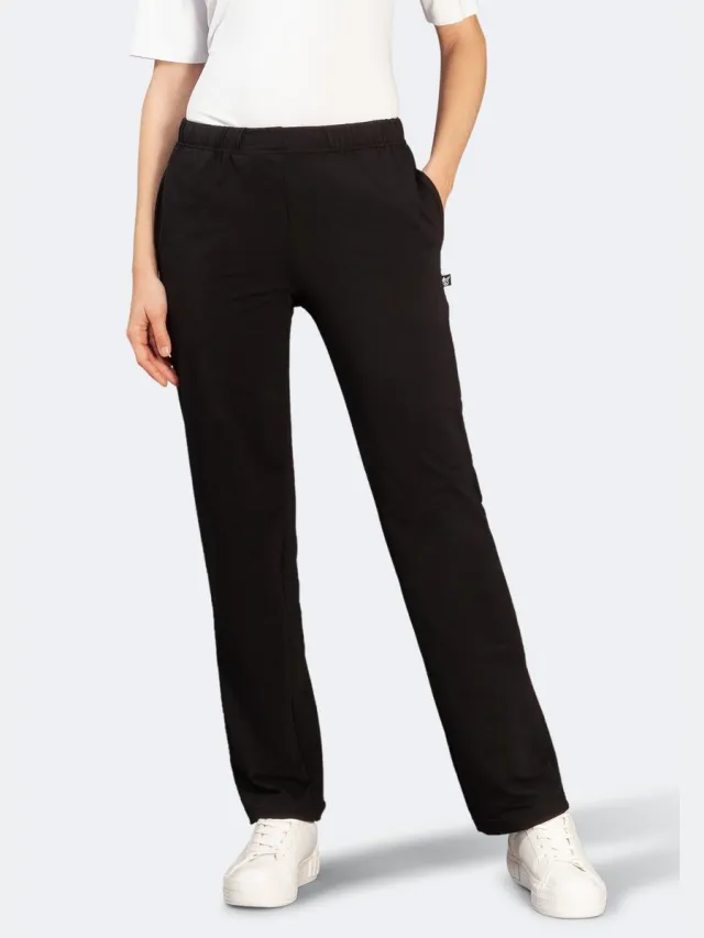 Hajo Comfortabele dames joggingbroek zwart - Zwart - Maat - 50