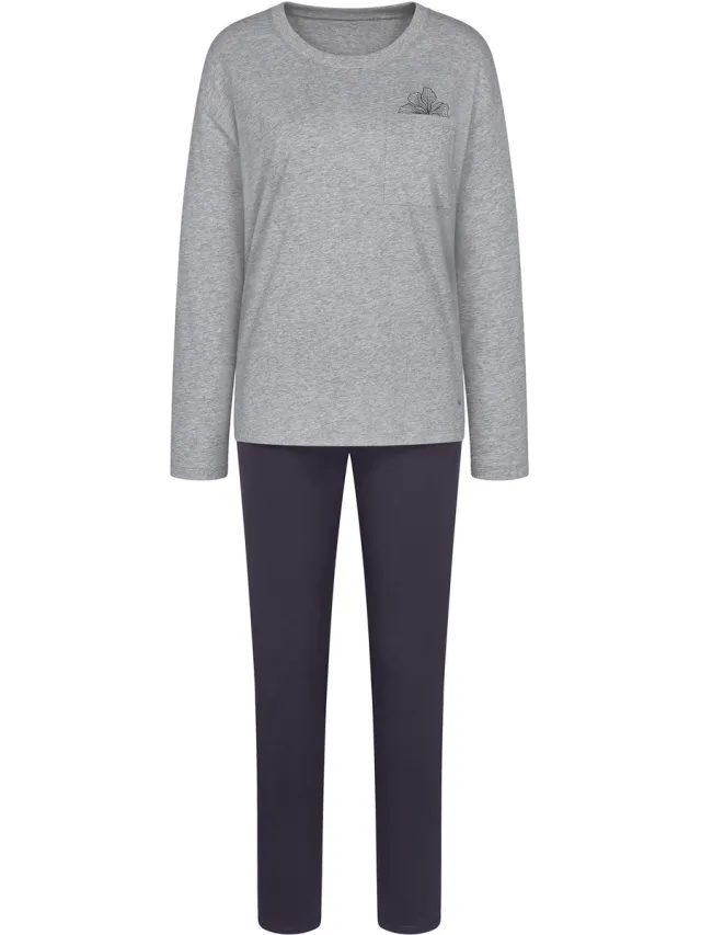 Triumph Pyjama Sets donkergrijs gemêleerd