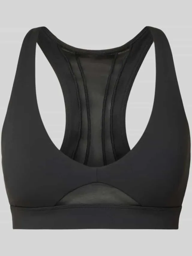 Fabletics Sport bh met semitransparante gedeelten model 'Pureluxe' zwart
