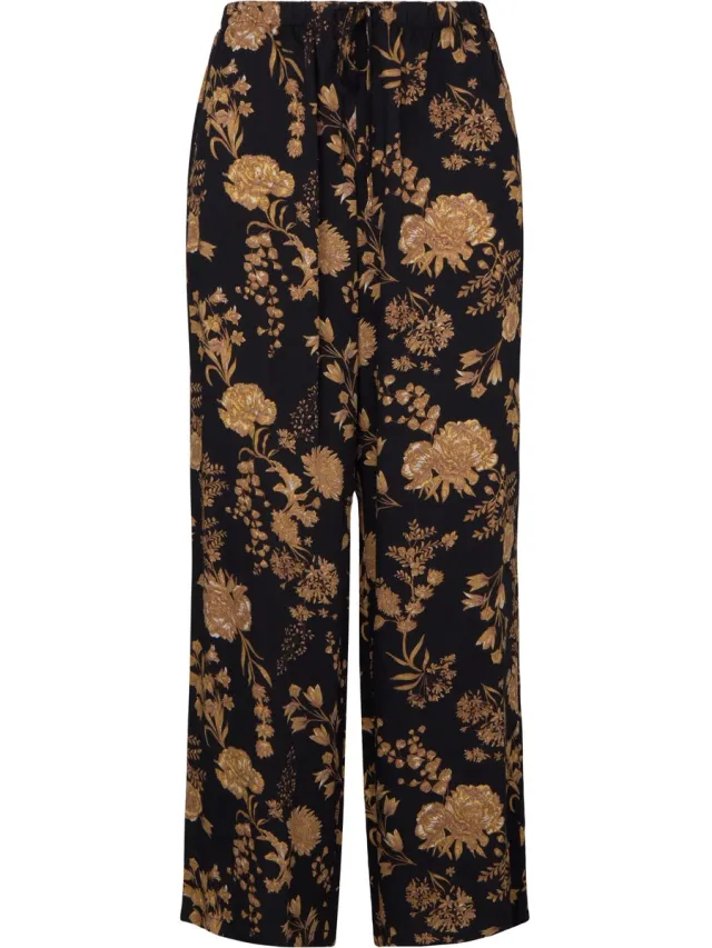 Hunkemöller Pants Woven Print Zwart