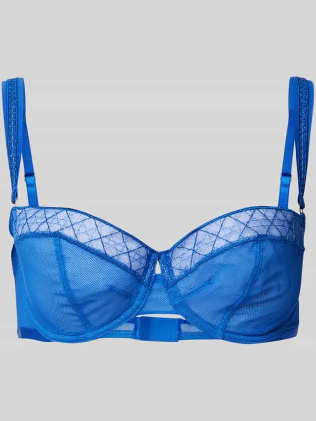 Triumph Beugel-bh met gestructureerd motief Koningsblauw