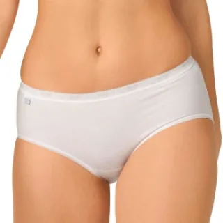 Sloggi Basic Plus Midi slip wit Zwart,Wit