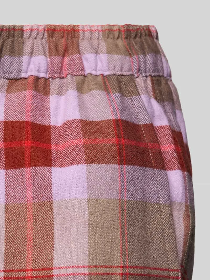 Schiesser wide fit pyjamabroek met ruitmotief lila, foto 2