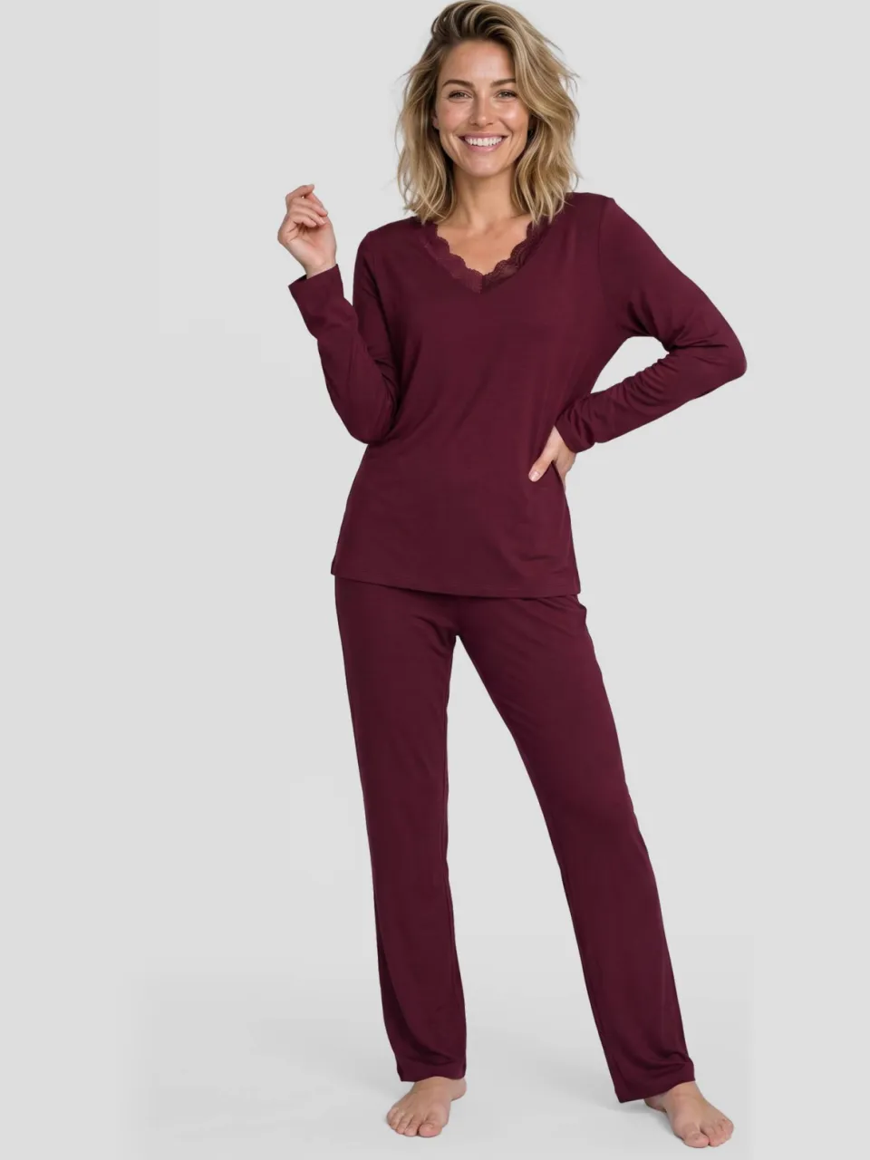 Dreamcovers pyjamaset bordeaux, foto 3