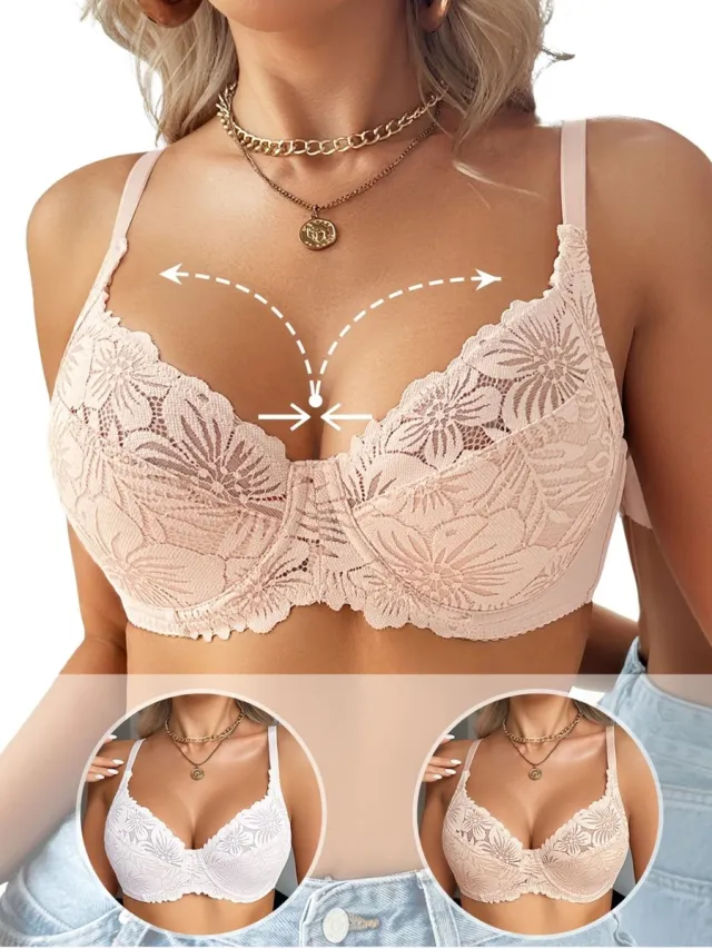 Currero BH Zonder Beugel - Strapless - Zonder Bandjes - Met Voorsluiting - Push-up Bh's - Comfort Beha - Comfortabel - Grote Sluiting - Veelkleurig 1 - Cupmaat