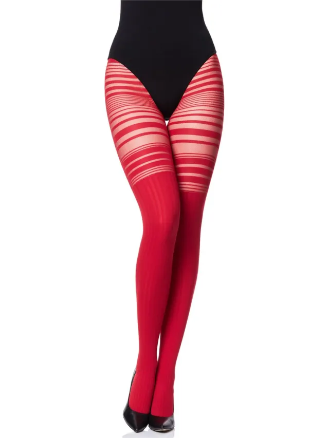 Merry Style Dames Panty - 60 DEN - Polyamide - Microvezel - MS-GB-252 - Rood