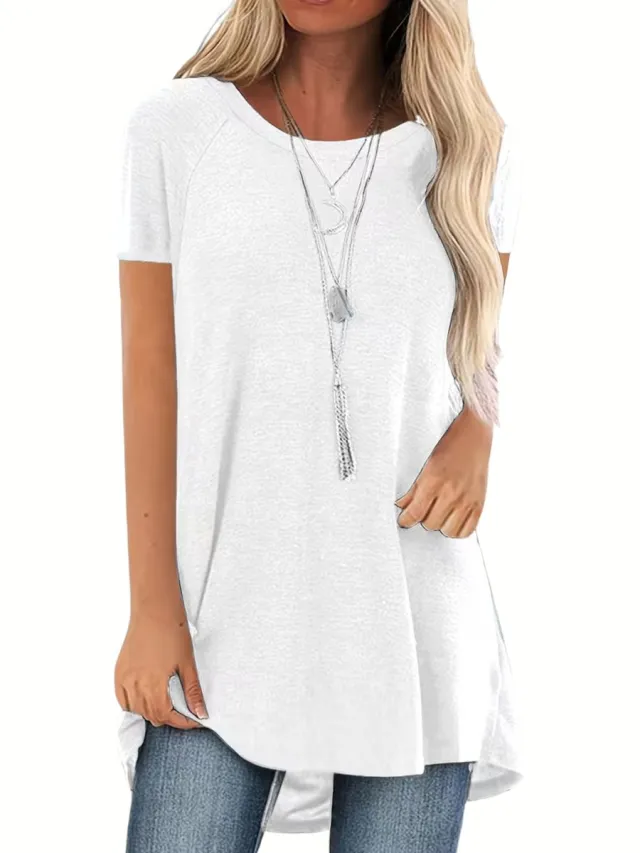 Currero Topje Dames - Top Kleding - Shirt - Blouse - Kort - Volwassen - Wit