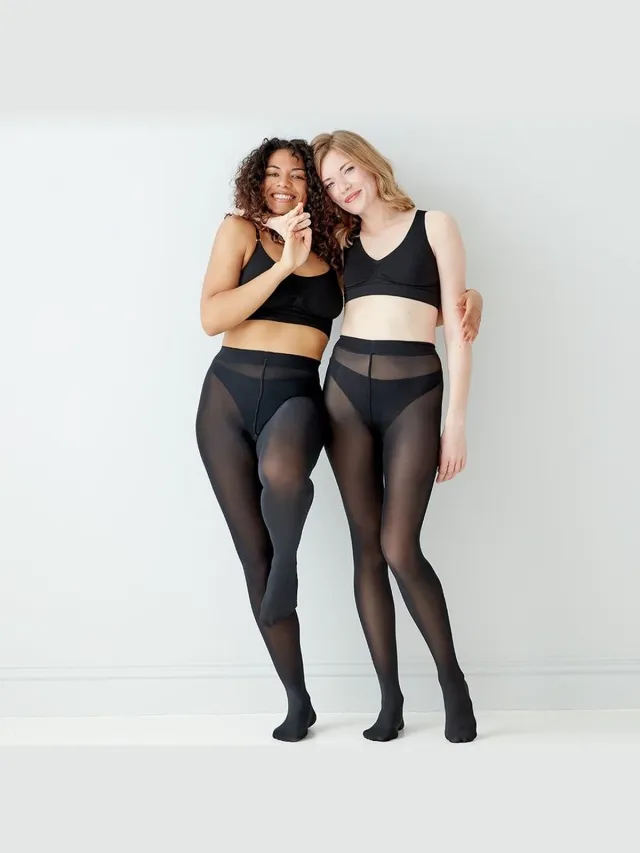 Pretty Polly Panty - Eco-Wear - Dikke - 70 Den. - Duurzame - Biodegradable - 3D. - Opaque - 40/44 - Zwart