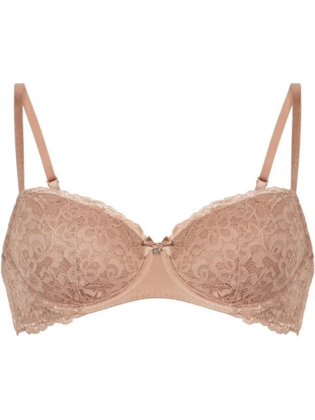 Hunkemöller Dames Lingerie Voorgevormde beugel bh Marine - Bruin