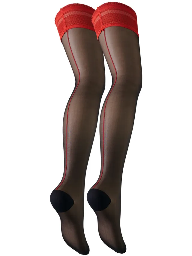 Trasparenze Panty’s/Kousen Trasparenze Autoreggente 20 Denari Jessy Rood