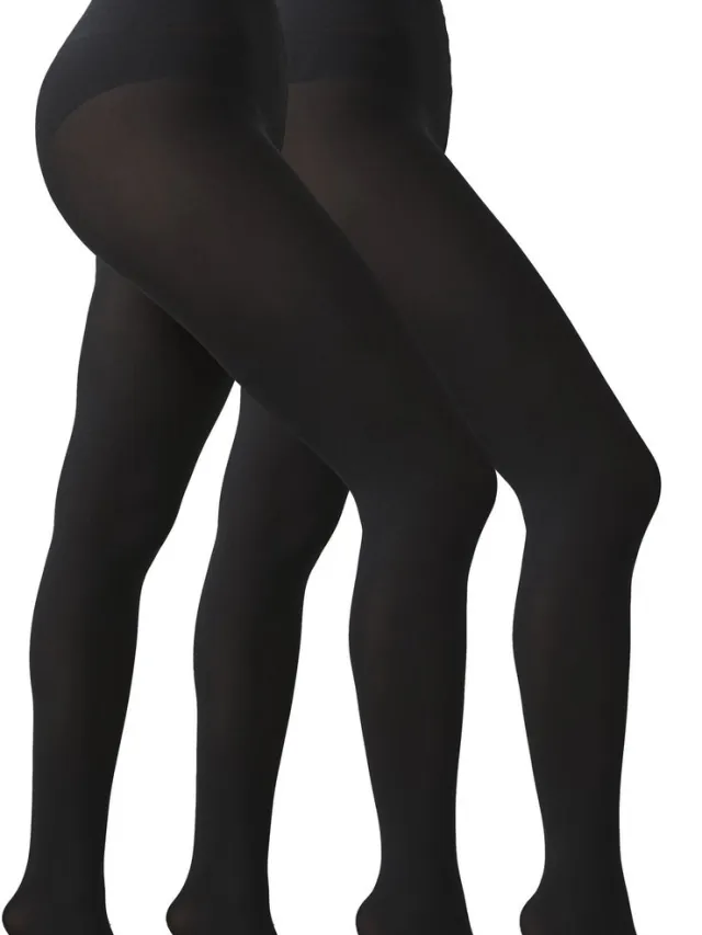Next Dames - Ultimate Comfort Opaque Set met twee opaque 100D panty's - Zwart Black