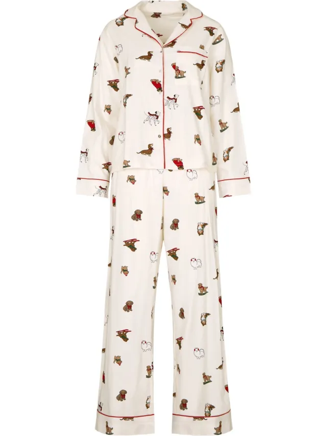 Hunkemöller Flannel Pyjama set Wit