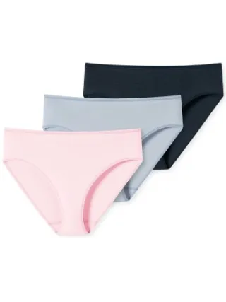 Schiesser 95-5 Organic slip zwart Versch.kleure/Patroon,Zwart,Blauw