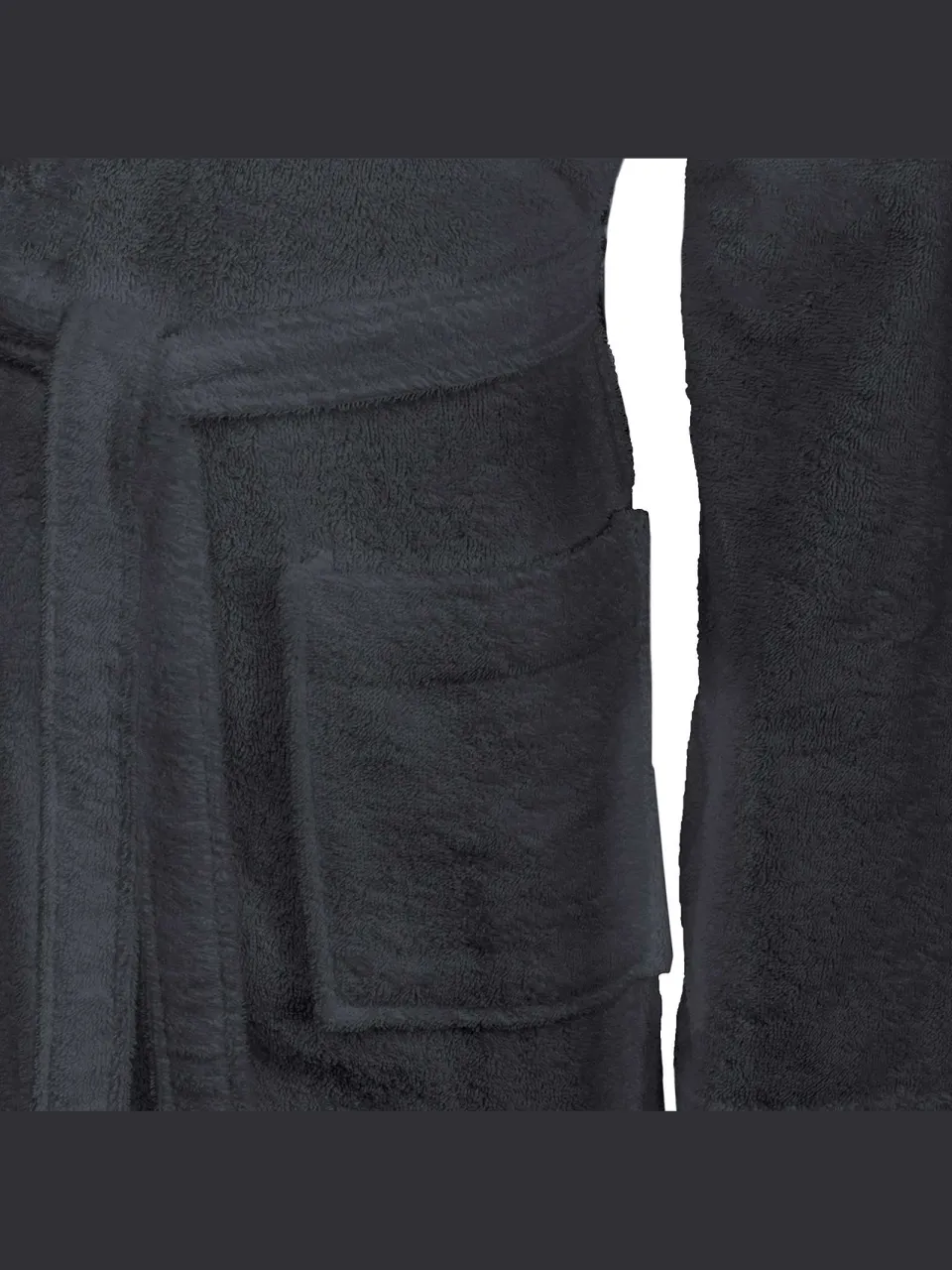 vidaXL Badjas KINN Antraciet XL Katoen, foto 3