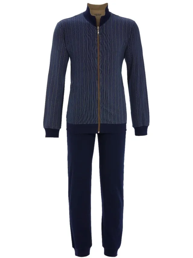 Ringella heren huispak 5541222 217 navy motief